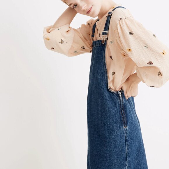 Madewell Denim Overall Dress Matilda Wash XXS - Picture 2 of 9